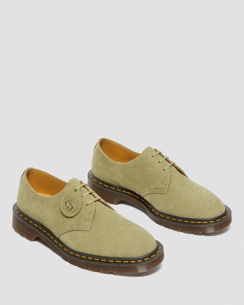 1461 Made in England Nubuck Bőr Oxford Cipő Női Zöld | HU 436LIS